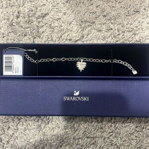 Swarovski heart charm bracelet